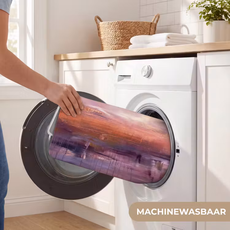 Wc Mat - Abstract - Landschap - Modern - Paars - Oranje — 5