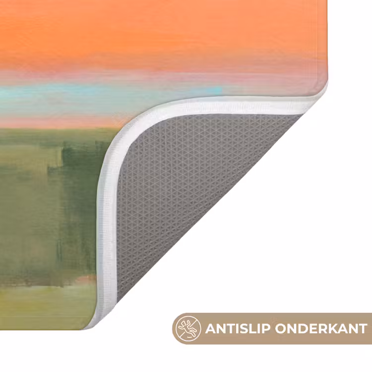 Wc Mat - Abstract - Landschap - Modern - Roze - Oranje — 3