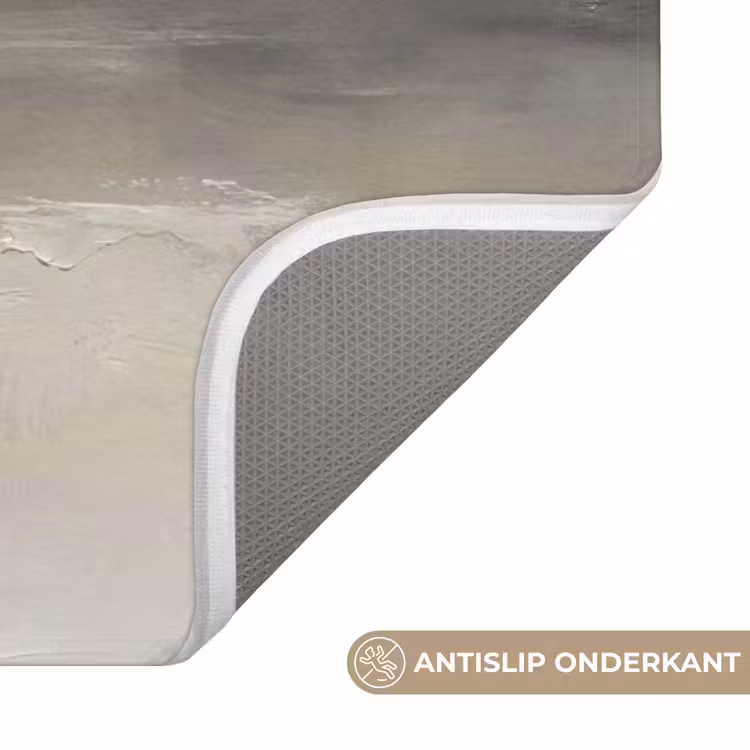 Wc Mat - Abstract - Landschap - Nevel - Modern - Grijs — 3