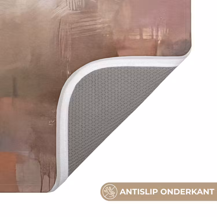 Wc Mat - Abstract - Vloeiend - Kunst - Modern - Beige — 3