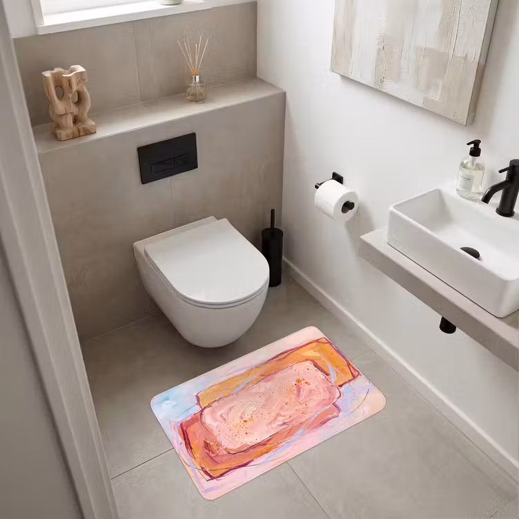 Wc Mat - Abstract - Vormen - Modern - Roze — 6