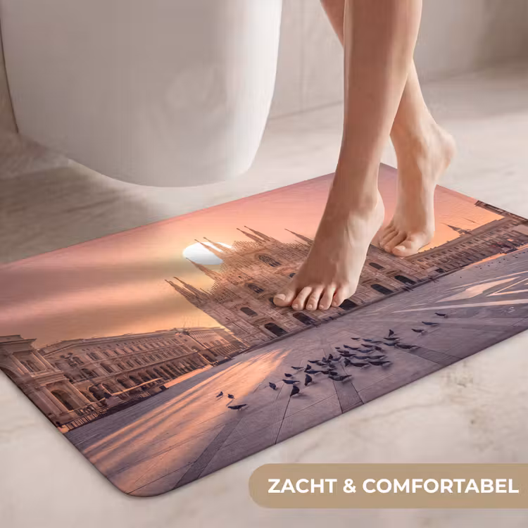 Wc Mat - Architectuur - Milaan - Plein - Zonsopgang - Oranje — 7
