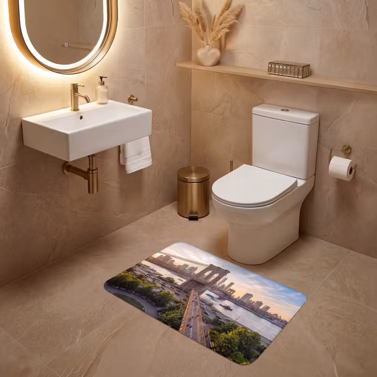 Wc Mat - Brug - Rivier - Stad - Zonsondergang - Architectuur — 4