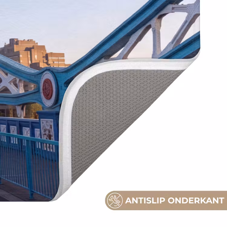 Wc Mat - Brug - Toren - Architectuur - Klassiek - Blauw — 3