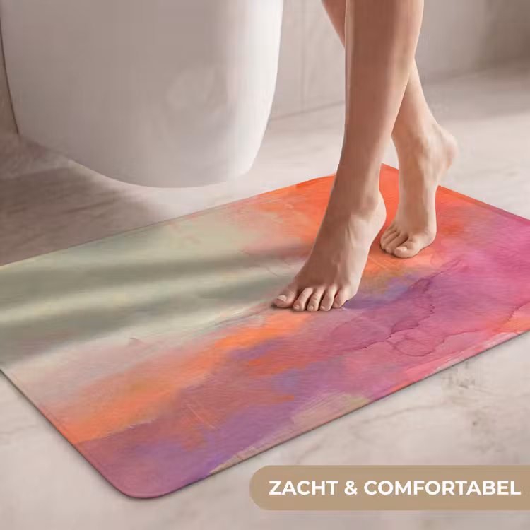 Wc Mat - Kunst - Vloeiend - Overgangen - Oranje — 7