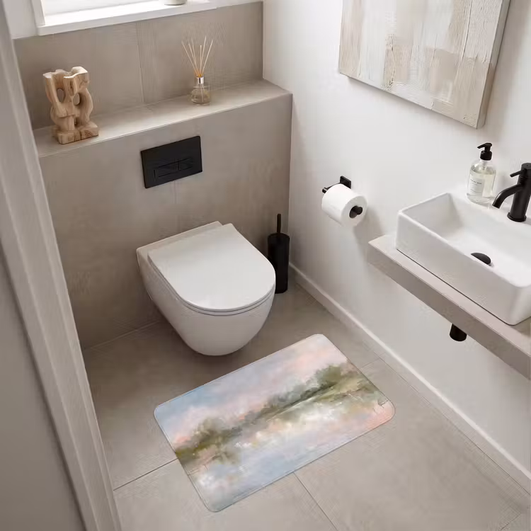Wc Mat - Natuur - Landschap - Abstract - Water - Groen — 6
