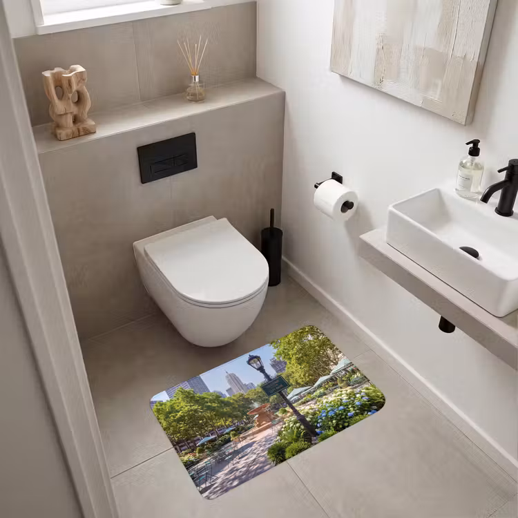 Wc Mat - Park - Fontein - Stad - Natuur — 6