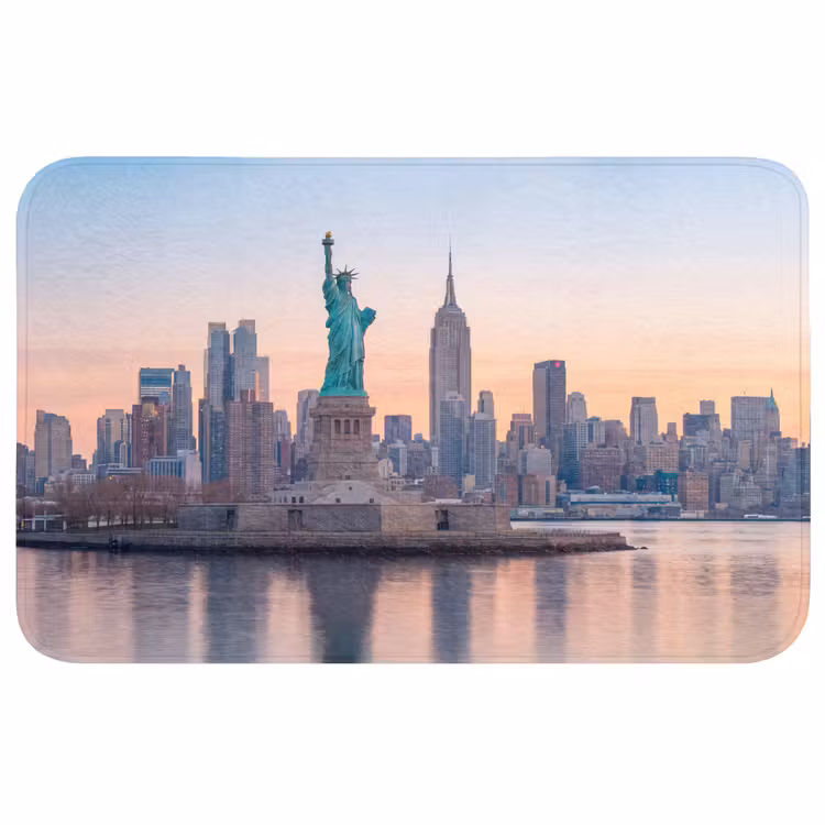 Wc Mat - Vrijheidsbeeld - New York - Zonsopgang - Stad - Architectuur — 1