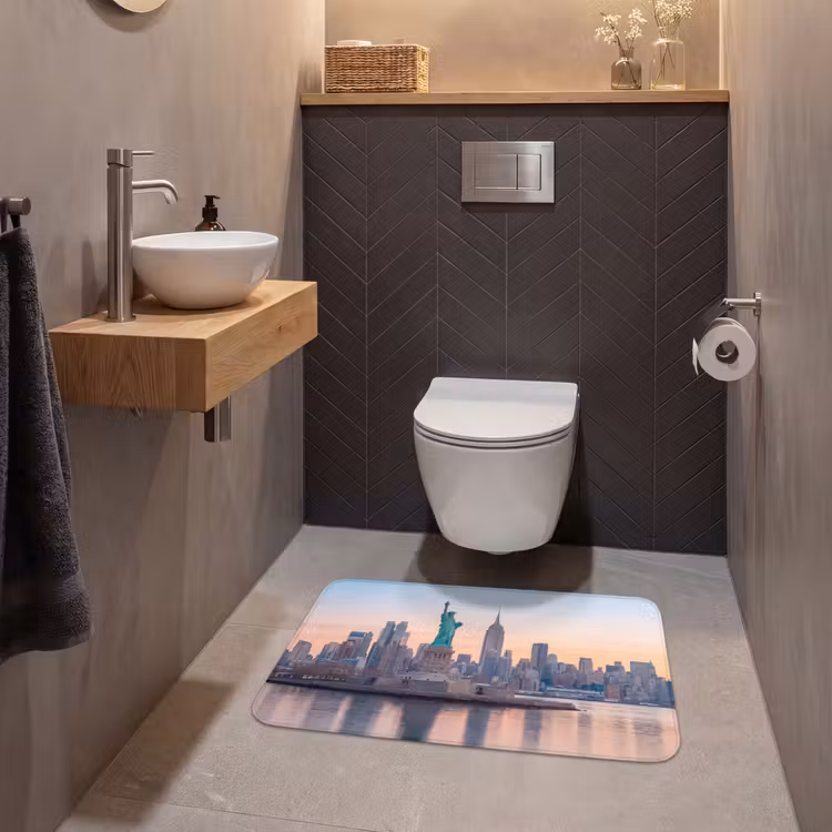 Wc Mat - Vrijheidsbeeld - New York - Zonsopgang - Stad - Architectuur — 2