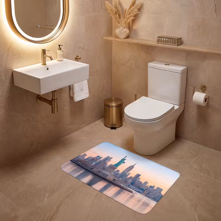 Wc Mat - Vrijheidsbeeld - New York - Zonsopgang - Stad - Architectuur — 4