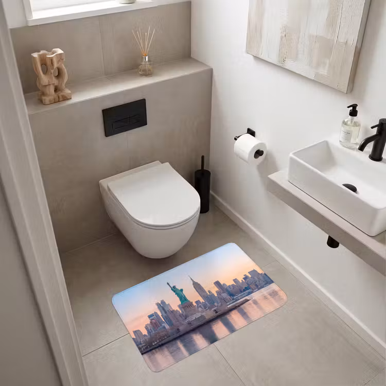 Wc Mat - Vrijheidsbeeld - New York - Zonsopgang - Stad - Architectuur — 6