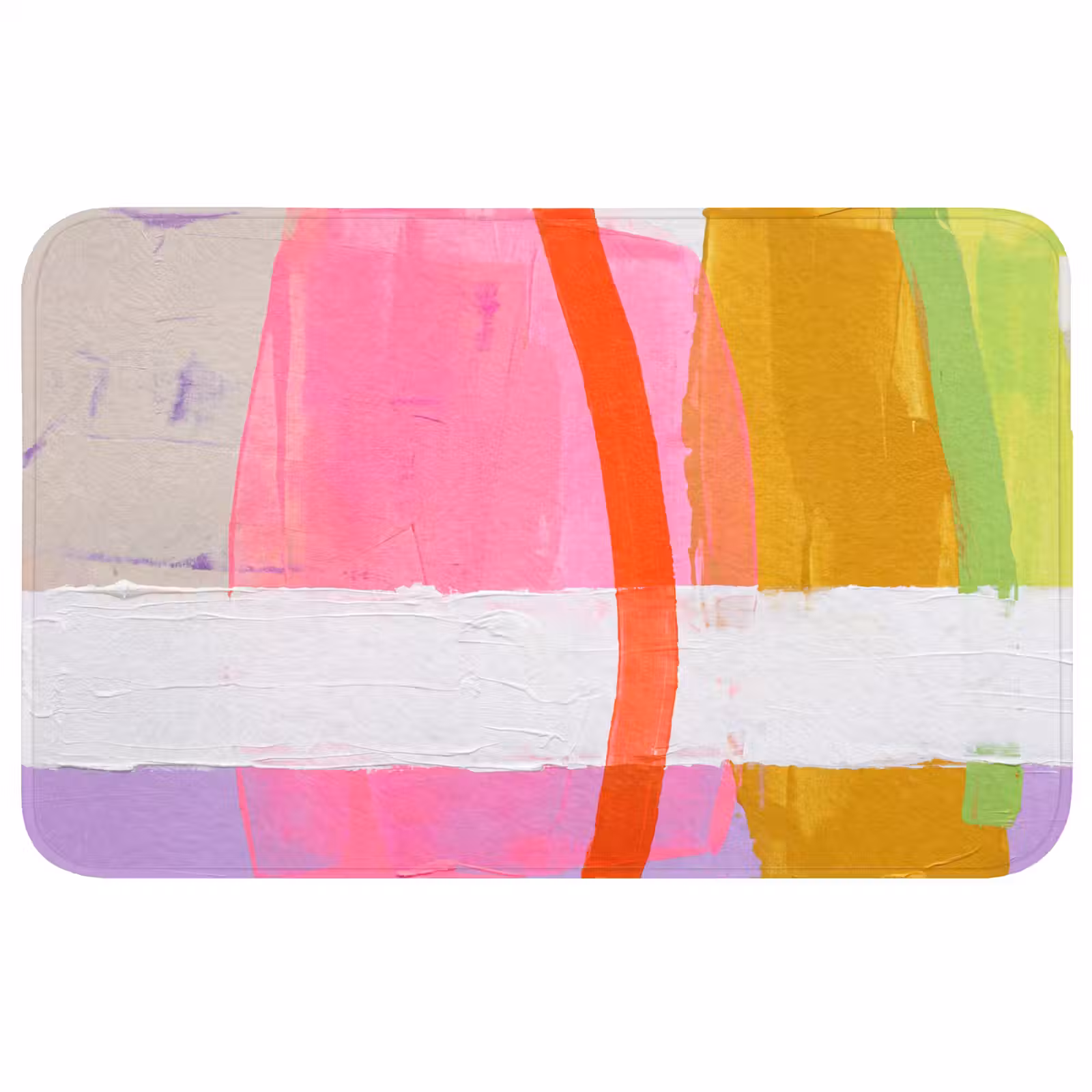 Wc Mat - Abstract - Kleurrijk - Vormen - Modern - Kunst — 1