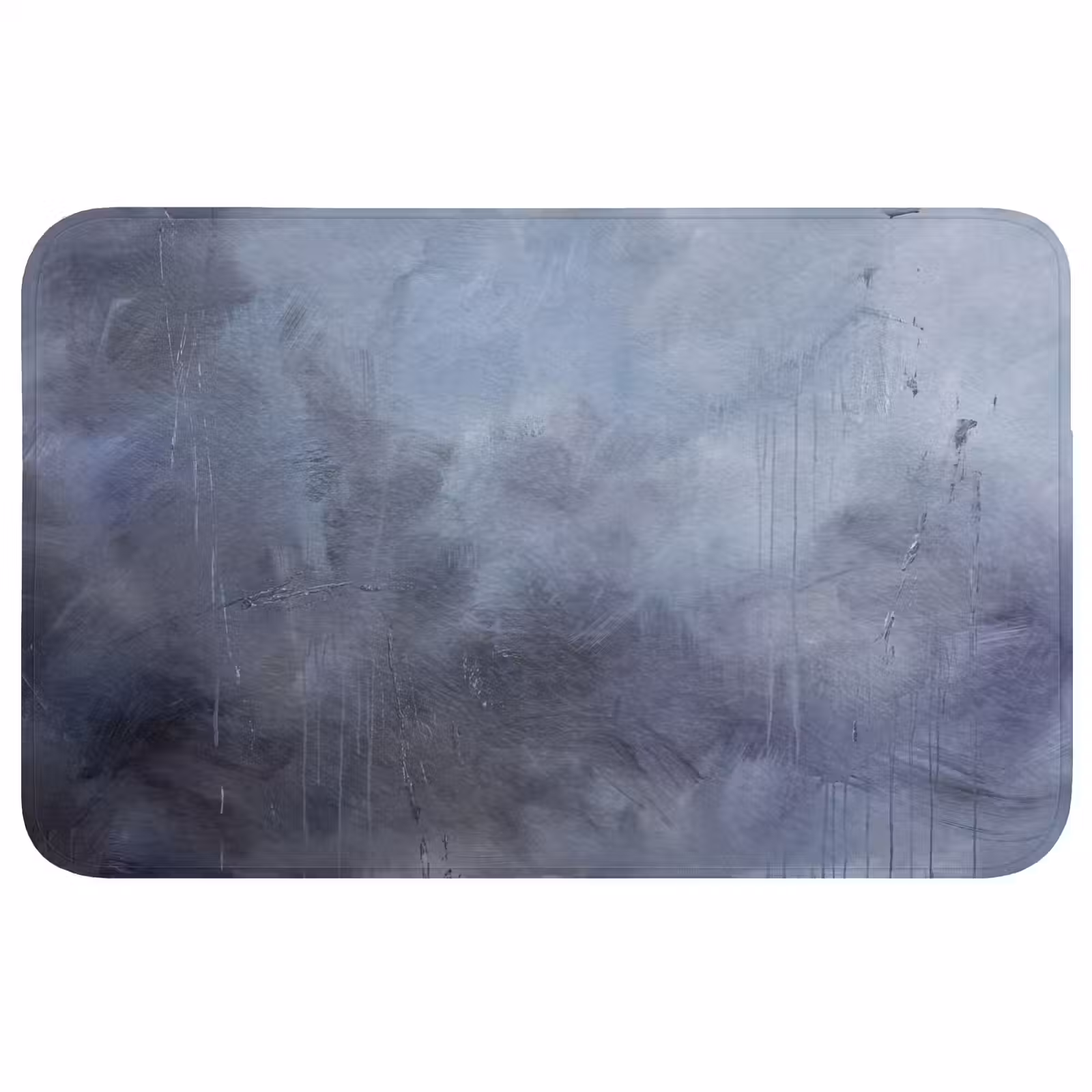 Wc Mat - Abstract - Kwaststreken - Modern - Kunst - Grijs — 1