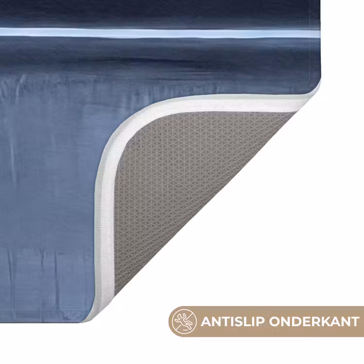 Wc Mat - Abstract - Horizontale lijn - Minimalistisch - Donkerblauw - Kunst — 3