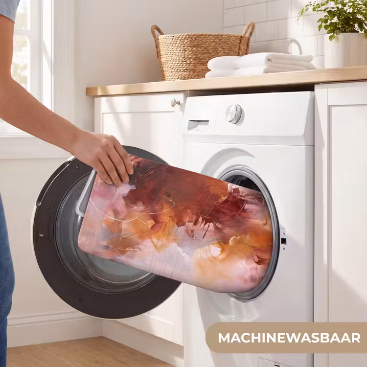 Wc Mat - Abstract - Kleurrijk - Kunst - Modern - Roze-Rood — 5