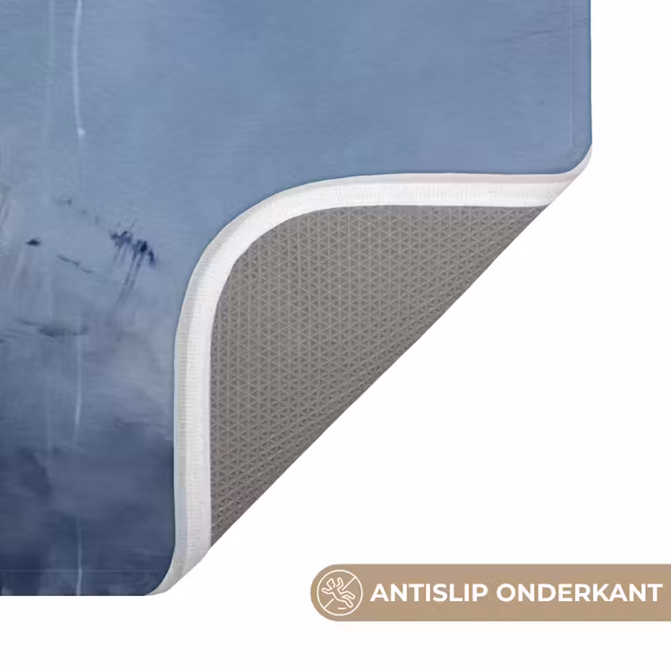 Wc Mat - Abstract - Wolken - Modern - Blauw - Kunst — 3