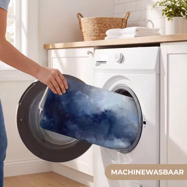 Wc Mat - Abstract - Wolken - Modern - Blauw - Kunst — 5