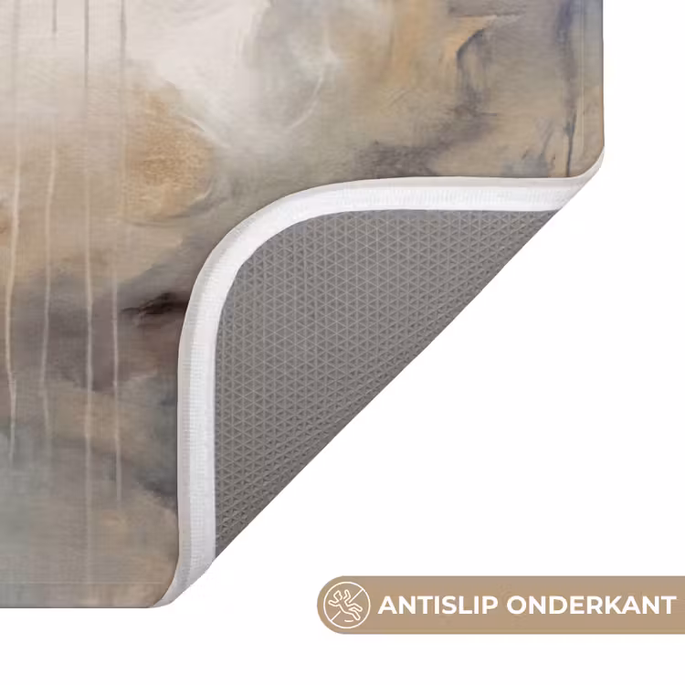 Wc Mat - Abstract - Wolken - Sfeervol - Beige - Grijs — 3