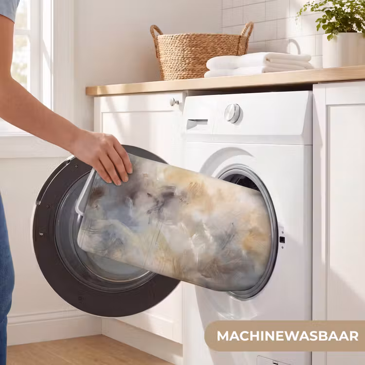 Wc Mat - Abstract - Wolken - Sfeervol - Beige - Grijs — 5