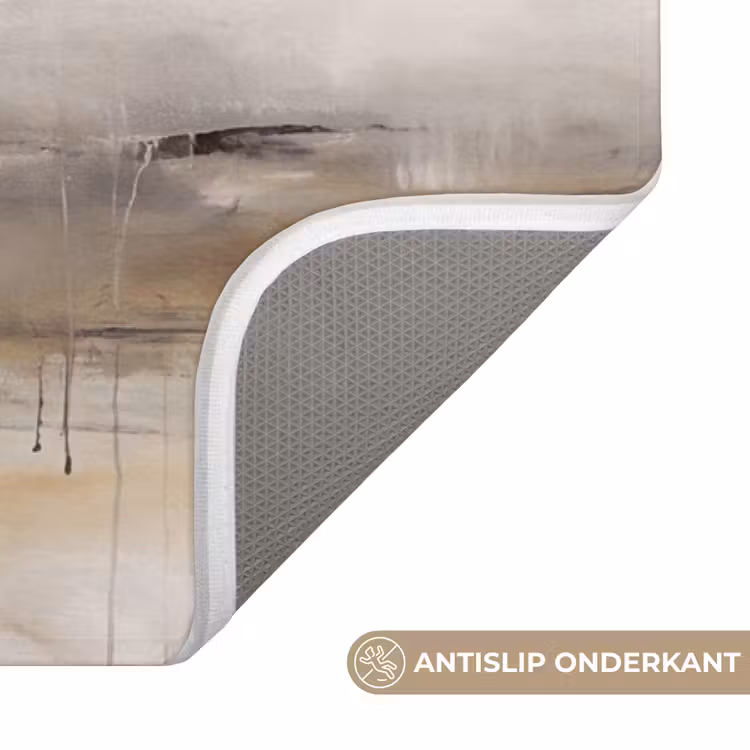 Wc Mat - Abstrakt - Landschap - Modern - Beige - Kunst — 3