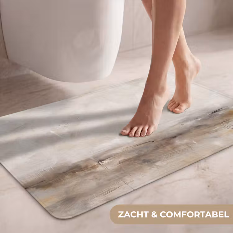 Wc Mat - Abstrakt - Landschap - Modern - Beige - Kunst — 7