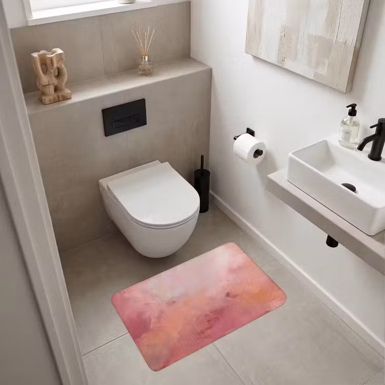 Wc Mat - Kunst - Vloeiend - Pastel - Abstract — 6