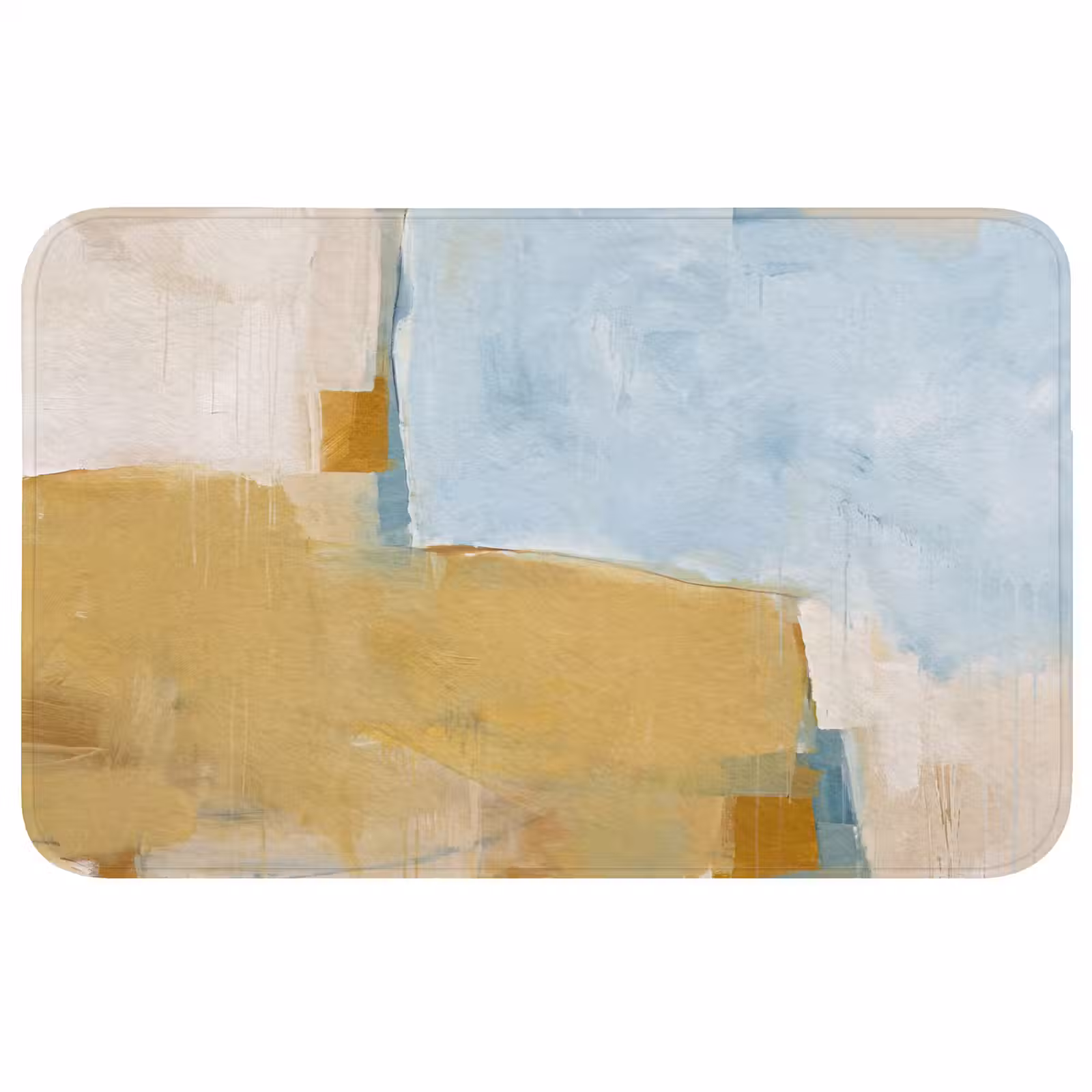 Wc Mat - Abstract - Kleuren - Kunst - Modern - Blauw — 1