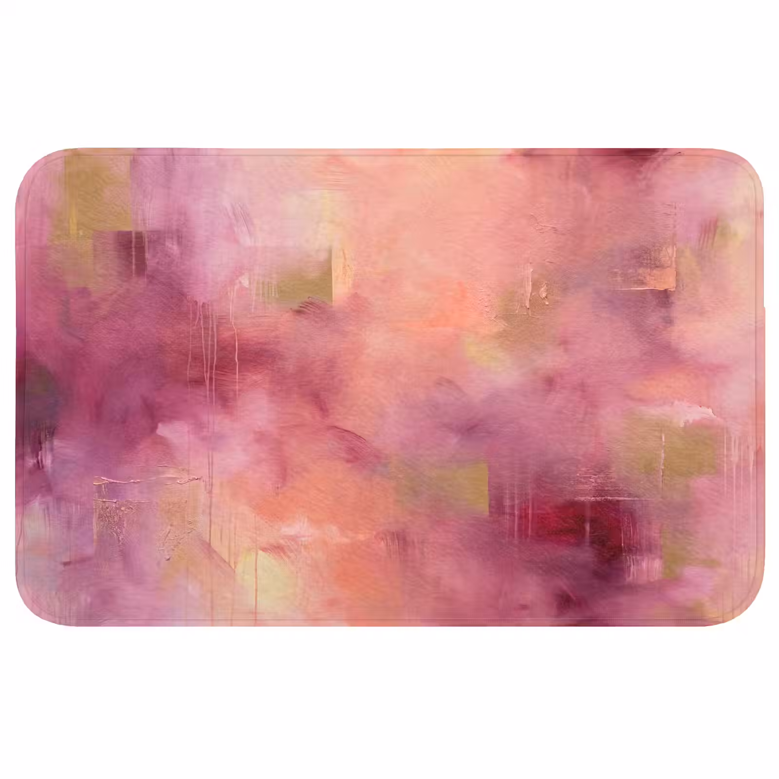 Wc Mat - Abstract - Kleuren - Modern - Roze - Paars — 1