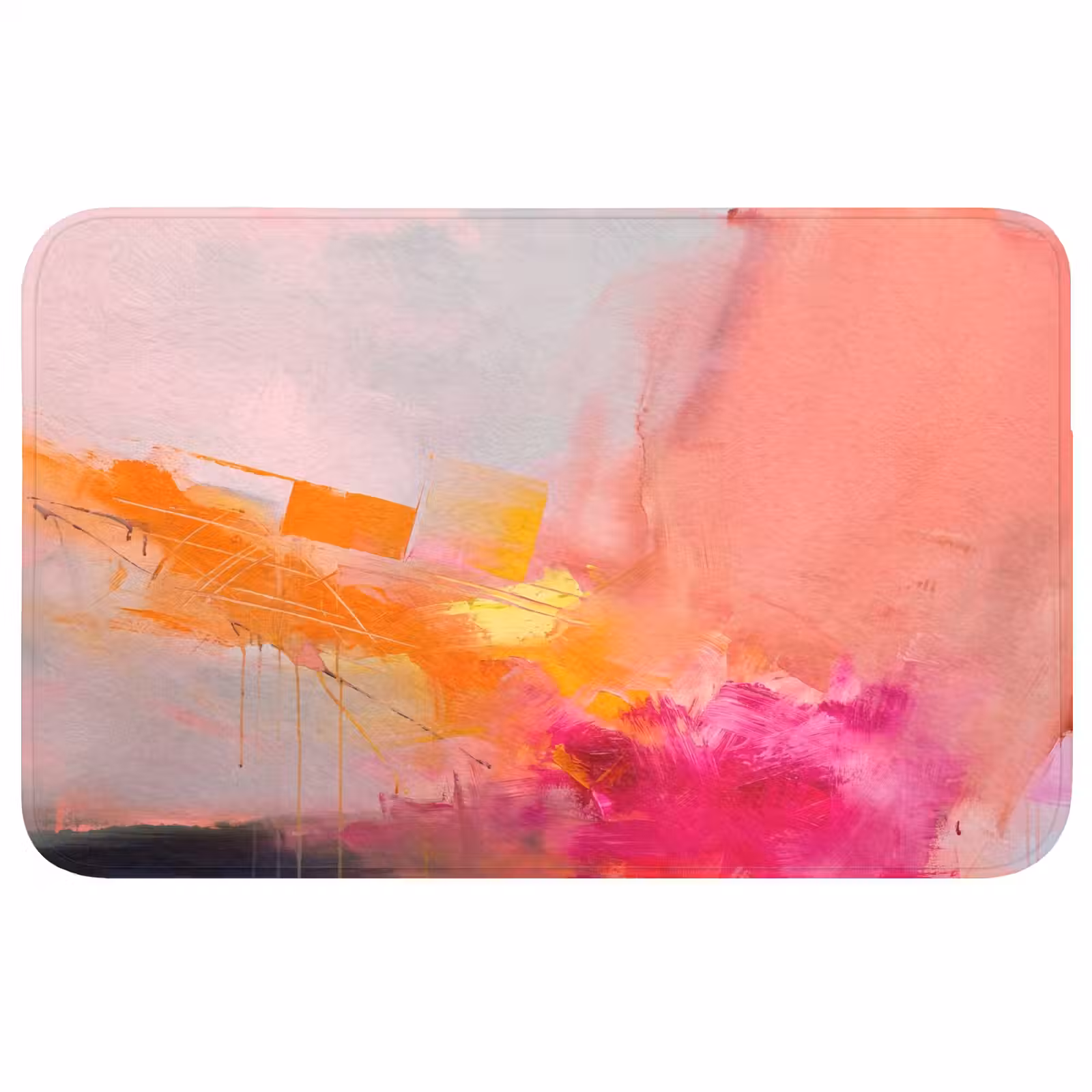 Wc Mat - Abstract - Kleurrijk - Modern - Roze — 1