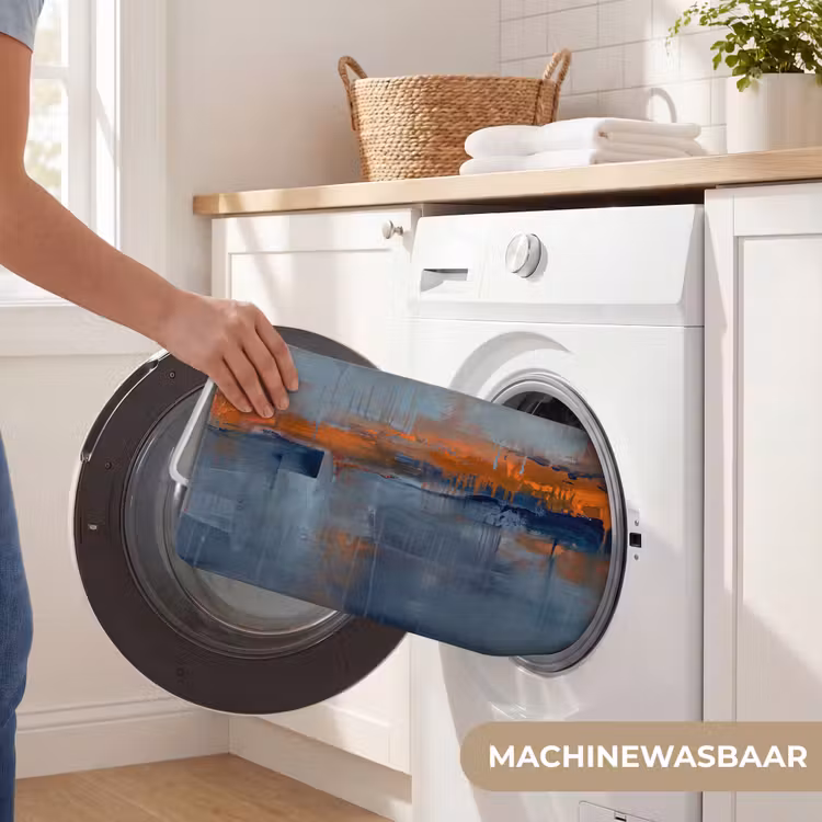 Wc Mat - Abstract - Kleuren - Modern - Oranje - Grijs — 5