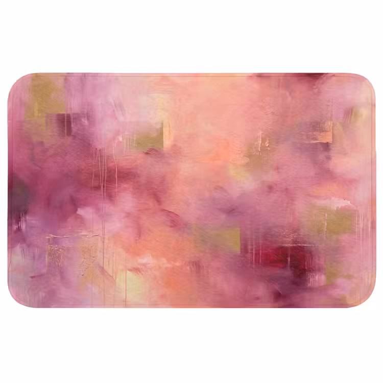 Wc Mat - Abstract - Kleuren - Modern - Roze - Paars — 1
