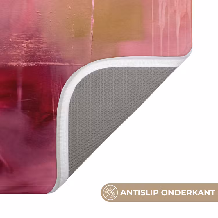 Wc Mat - Abstract - Kleuren - Modern - Roze - Paars — 3