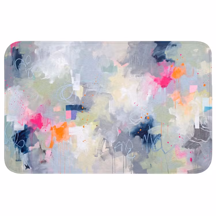 Wc Mat - Abstract - Kleurrijk - Modern - Kunst — 1