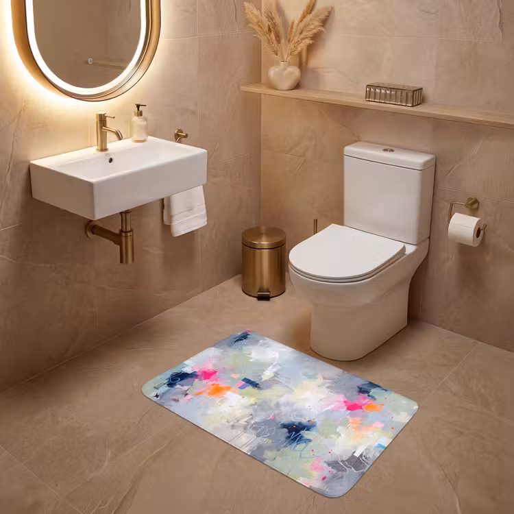 Wc Mat - Abstract - Kleurrijk - Modern - Kunst — 4