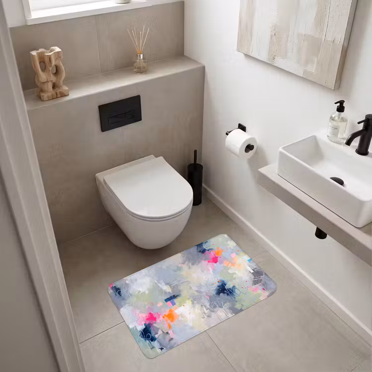Wc Mat - Abstract - Kleurrijk - Modern - Kunst — 6