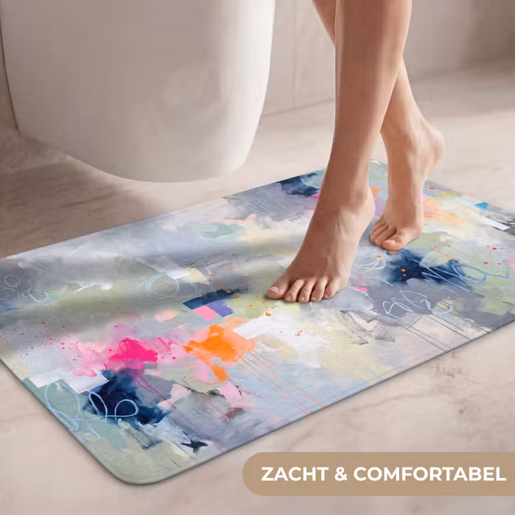 Wc Mat - Abstract - Kleurrijk - Modern - Kunst — 7