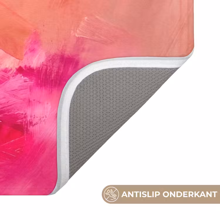 Wc Mat - Abstract - Kleurrijk - Modern - Roze — 3