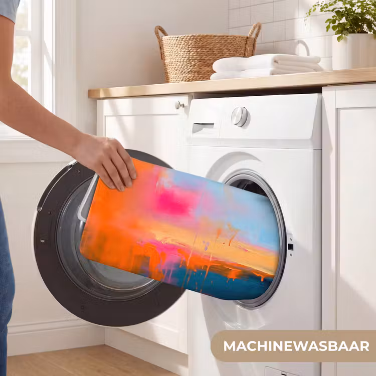 Wc Mat - Abstract - Kleurvlakken - Modern - Oranje - Blauw — 5
