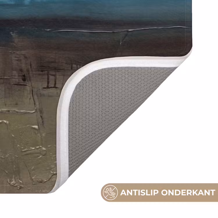 Wc Mat - Abstract - Landschap - Horizon - Blauw - Modern — 3