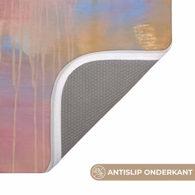 Wc Mat - Abstract - Textuur - Kleuren - Modern - Roze — 3
