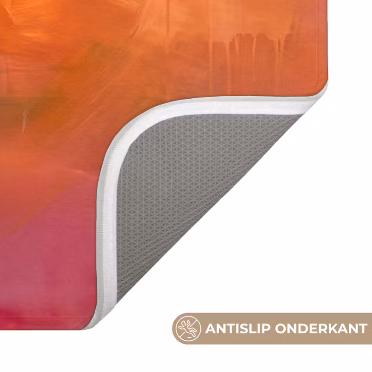 Wc Mat - Abstract - Vlakken - Kunst - Modern - Oranje — 3