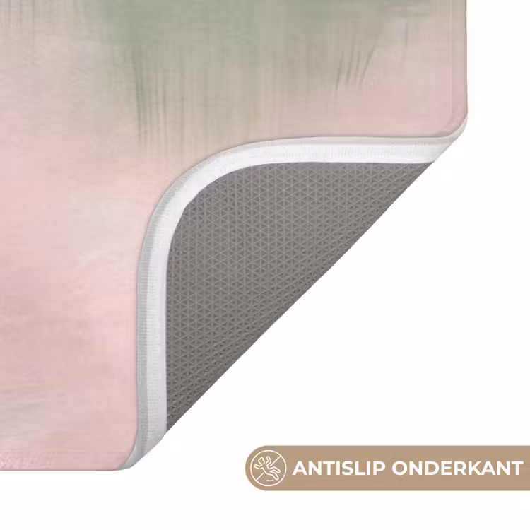 Wc Mat - Kunst - Abstract - Modern - Groen - Roze — 3