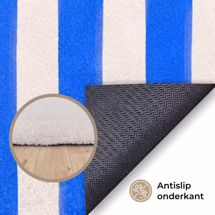 Vloerkleed - Fruit - Citroen - Zomer - Geel - Blauw — 4