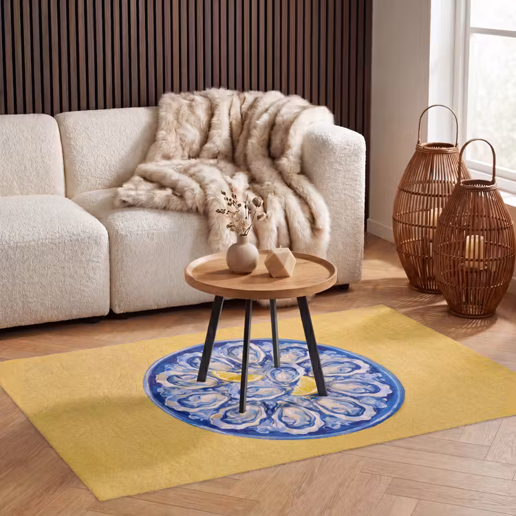 Vloerkleed - Oesters - Citroen - IJs - Modern - Geel — 3