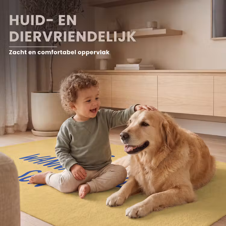 Vloerkleed - Tekst - Zon - Zomer - Modern - Geel — 6