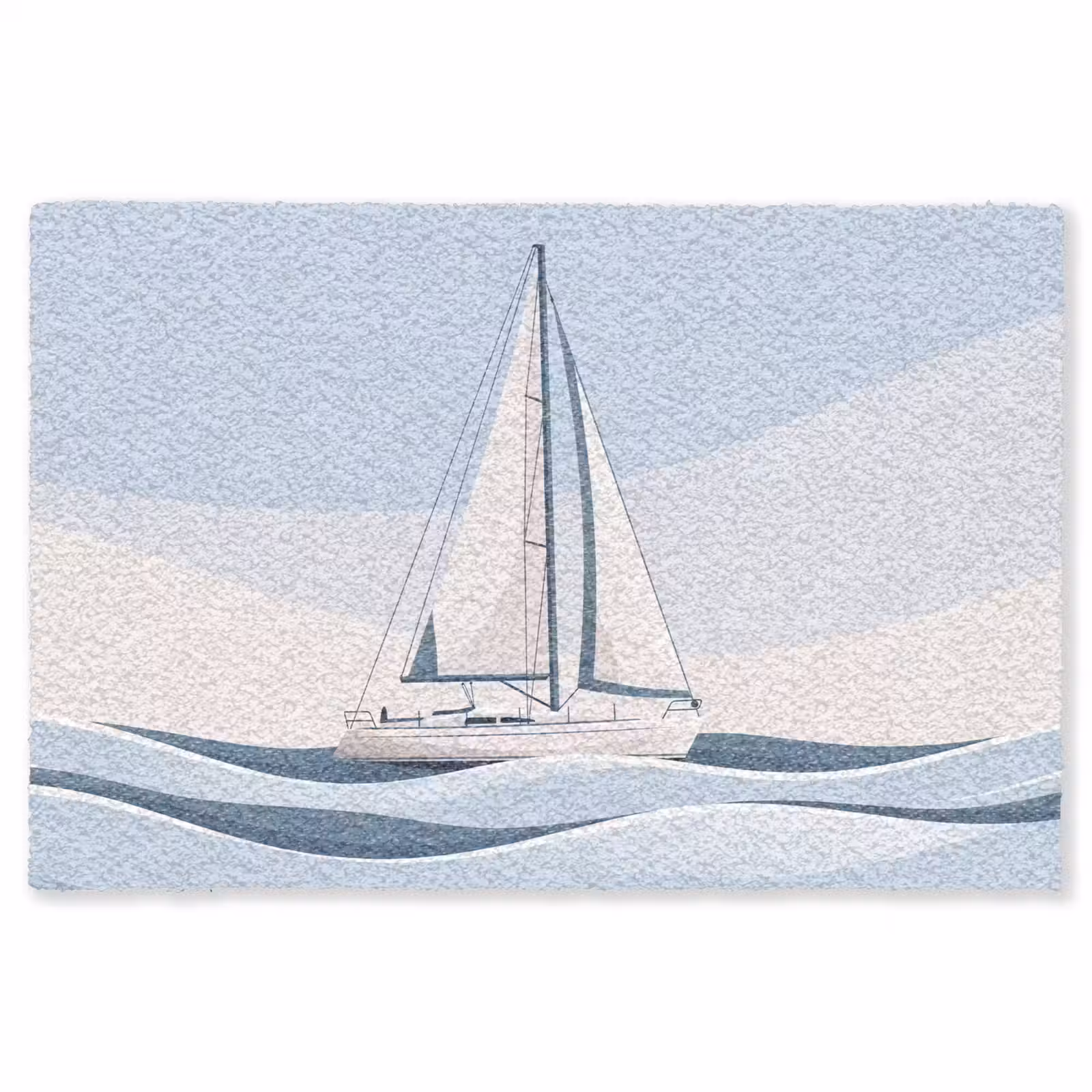 Vloerkleed - Boot - Zeil - Zee - Modern - Beige — 1