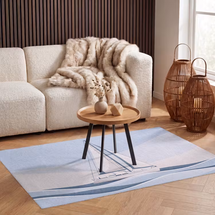 Vloerkleed - Boot - Zeil - Zee - Modern - Beige — 3