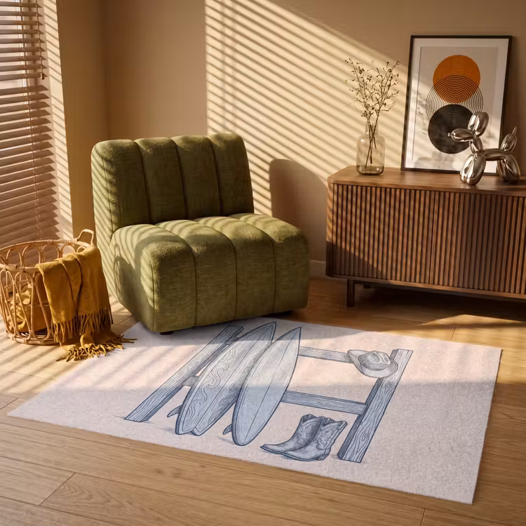 Vloerkleed - Recreatie - Kleding - Avontuur - Illustratie - Zomer — 2