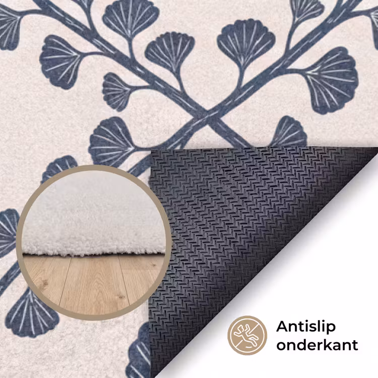 Vloerkleed - Zee - Krab - Zeester - Patroon - Blauw — 4
