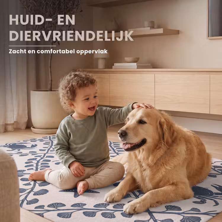 Vloerkleed - Zee - Krab - Zeester - Patroon - Blauw — 6